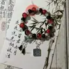 Pulsera Floral de Fresia y Limón, Estilo Súper Hada, Pulsera Verde Brillante, Pulsera de la Amistad para Estudiantes, Regalo de Cumpleaños para Niñas