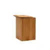 Baño de madera de bambú traje de baño para lavarse los dientes enjuague bucal Taza juego de cinco piezas para el hogar hotel artículos de tocador