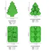 Moldes de Silicona Navideños en Stock, Moldes de Pudín Mousse de Grado Alimenticio, Moldes para Pastel de Árbol de Navidad, Herramientas de Repostería al por Mayor