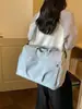 Bolsa de viagem transfronteiriça de grande capacidade com separação de seco e molhado, bolsa de academia que pode ser acoplada a uma mala de rodinhas, bolsa de mão, de ombro ou transversal para viagens curtas