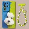 Adequado para Samsung Galaxy S26 Capa de Celular Cachorrinho de Pelúcia S25 Ultra Silicone S24+ Cordão S23 Capa de Novo Modelo