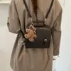 Mochila estilo viaje, bolsa vintage de nicho 2026 nueva para mujer, cuero suave, adecuada para clases, bolso de hombro para ir al trabajo, versátil para la universidad