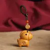 Chaveiro de Sândalo do Ano Novo do Cavalo, Amuleto da Sorte para Carros, Pingente do Cavalo do Zodíaco para Homens e Mulheres