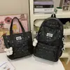 Mochila Personalizada Estilo Girly para Niñas, Mochila de Dibujos Animados de Niña con Estrellitas, Set de Dos Piezas de Gran Capacidad para Estudiante