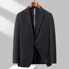 Traje Elástico Transpirable de Nylon Primavera y Verano Chaqueta Fina para Hombre Traje de una Sola Capa de Seda de Leche Protección Solar Traje Casual para Hombre