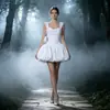 Corsé de espina de pescado, camisola de satén, falda de capullo, vestido corto plisado abullonado ajustado, vestido de fiesta para chicas sexys