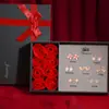 Aretes Semana Brillante Caja de Regalo para Mujer Traje Moda Joker Semana Aretes Regalo de San Valentín para Novia