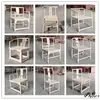 Móveis de berço branco liso berço branco olmo velho cadeira redonda branco cerdas brancas retro chapéu oficial dinastias Ming e Qing cadeira redonda Taishi branco liso estilo chinês novo