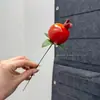 Garfo único flor de eucalipto dourado hortênsia leque dourado folha de ginkgo bênção de casamento balde arranjo de flores de folhas douradas