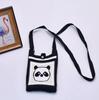 2024 Bolsa de Mão Mini de Tricô Guofeng Panda Bolsa de Celular Fashion Guofeng Bolsa de Ombro Bolsa Casual Versátil