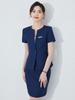 Traje profesional de manga corta traje de mujer moda de verano salón de belleza overol centro de salud de alta gama herramientas para recepción de hotel