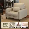 Sillón individual, apartamento pequeño, diseño de cuero retro, silla de ocio para sala de estar o balcón, área de recepción y descanso, silla con respaldo