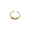 Anillo de jade de estilo chino nuevo de estilo coreano para mujer, estilo lujoso y ligero, moderno, combina con todo, diseño de nicho personalizado, producto nuevo de gran sentido.