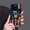 Exclusivo transfronterizo para funda de teléfono móvil Apple iPhone15/16 atleta con bandera 13Promax cubierta anticaída 11
