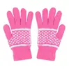 Guantes de invierno para mujer a prueba de frío, cálidos, para ciclismo, forro polar, lana tejida, de dedo completo, jacquard, suministro de puesto, venta al por mayor