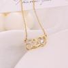 Collar de moda acero de titanio que no se desvanece para mujer lujo ligero simple nicho sentido del diseño Joyería collar de mujer para combinar con todo Alto sentido