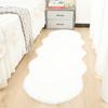 Alfombra de Pelo Falso de Conejo Transfronteriza, Alfombra Peluda para Mesita de Noche de Dormitorio, Sofá, Alfombrilla para Ventana Saliente de Casa de Huéspedes, Fábrica de Alfombras Irregulares Decorativas