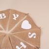 Nueva Decoración para Fiesta de Baby Shower Más Vendida Banderín Retro de Arpillera Banderines de Arpillera Linternas en Stock