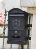 Caixa de Correio de Parede Estilo Europeu com Fechadura e Chave, Caixa de Correio Vintage Criativa à Prova de Chuva para Vilas
