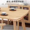 Mesa de comedor para apartamento de hogar pequeño moderna simple habitación de alquiler con mesa de comedor rectangular simple nórdica y combinación de sillas