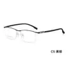 Estilo de Negocios Ligero, Monturas de Gafas de Aleación de Alta Calidad de Media Montura de Lujo de Gama Alta con Recubrimiento IP al Vacío, Soporta Lentes Graduados, Venta al por Mayor en Danyang