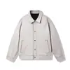 Jaqueta Masculina Ola Suede Outono/Primavera Solta Versátil Casual Moda Minimalista Lapela Modelo Novo 2026