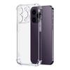 El Nuevo Modelo de Baitong es Adecuado para Iphone17Promax16Plus Carcasa Suave de Silicona para Teléfono Móvil Transparente Borde Recto Bolsa de Aire Anti-Caída
