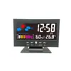 Calendario Perpetuo Temperatura Humedad Pantalla a Color Reloj Pronóstico del Tiempo LCD Retroiluminado Reloj Despertador Pantalla Grande 8082t Control por Voz Reloj Meteorológico