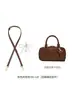 Alça Ajustável Sem Furo para Bolsas Transversais, Alça de Ombro Larga, Pingente de Laço Estilo Ins Feminino, Acessório de Modificação em Couro Genuíno