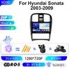 Adecuado para Navegación de Coche Carplay Audio-Visual Inteligente DVD Navegación Máquina Todo en Uno para Hyundai Sonata 03-09