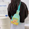 Bolso de pecho para niños y niñas, novedad de 2025, bonito bolso cruzado con estampado de oso de dibujos animados para niñas, bolso de cintura ligero y para salir.