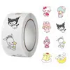Dibujo animado Sanrio Lindo Melody Perro Canela Kurome Manual Pegatina Regalo Recompensa Decoración Pegatina de Sellado
