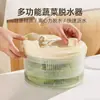 Desidratador de vegetais, secador centrífugo doméstico, pequena bacia manual de lavagem de vegetais para cozinha, escorredor de frutas, cesta de drenagem multifuncional