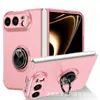 Adequado para iPhone Duo: Capa de celular para carro com acabamento fosco tipo pele, projetada para telefones dobráveis da Apple, oferecendo proteção contra quedas.