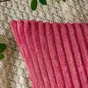 Funda de almohada de pana de rayas finas nueva y de gran venta en Amazon transfronterizo, cojín para coche de color liso, respaldo de cama, sala de estar