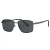 Nuevas Gafas de Sol Polarizadas de Rayo Único para Hombre para Conducir y Pescar, Montura Cuadrada Anti-UV, Gafas de Sol de Moda de Gama Alta