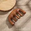 Pente de Massagem de Cinco Dentes Sândalo Terapia de Penteamento de Meridianos Massagem Raspagem Dragagem Pente de Dentes Largos Pente de Meridianos Portátil