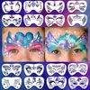 Plantilla para Pintura Facial Infantil Plantilla Hueca Marca de Agua Cosplay Plantilla DIY Adecuada para Pintura Facial, Maquillaje de Escenario para el Rincón del Ojo