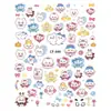 Pegatinas para Uñas de Dibujos Animados 3D Usagi y Hachiware Chiikawa en Stock Lindas Pegatinas de Decoración 3D para Diarios