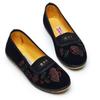 Zapatos de Abuela Estilo Antiguo de Pekín para Mujeres Mayores, Zapatos Planos de Goma, Cómodos para Personas de Mediana Edad y Mayores, Talla Pequeña, Boca Baja, Estilo Mamá