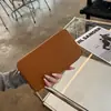 Cartera larga con cremallera de cuero genuino, piel de vaca de capa superior, monedero tipo clutch de gran capacidad, nuevo modelo 2026, monedero de estilo japonés