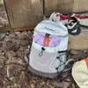 Sistema de Montaña Mochila Ligera para Exteriores para Mujer Color Block Japonés Mochila de Senderismo Viajes Estudiante Universitario Salida Mini Bolsa Pequeña para Libros