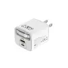 Nuevo Cargador de Teléfono Móvil de Color Macarrón con Cable Retráctil, Protocolo Completo, Carga Rápida de 65W, Puerto Múltiple 1Pd+Usb, Cargador de Viaje