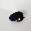 Boina Infantil Otoño Corea del Sur 2026 Estrella de Cinco Puntas Bordada Gorro de Bebé Gorra de Béisbol Gorra de Periodista Gorra Delantera