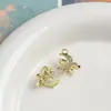 Colgante de Luna Sencillo con Incrustaciones de Resina y Aleación, Accesorios DIY para Collares, Pulseras, Pendientes, Etc.