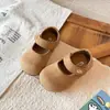 Zapatos de Cuero con Estampado de Leopardo para Niñas Pequeñas 2026 Nuevo Estilo Otoño/Invierno Zapatos Birkenstock para Niños Suela Suave Zapatos de Princesa para Bebé Zapatos Individuales para Niños Pequeños