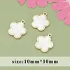 Venta Caliente Transfronteriza Romántico Francés Acero de Titanio Incrustado con Nácar Blanco DIY Moda Colgante Pendientes Collar Joyería Colgante