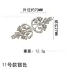 Fivela de Disco Metalizada Cravejada com Diamantes Estilo Chinês Retrô Botão de Cheongsam Par de Botões Decorativos para Vestido de Noiva Bordado à Mão