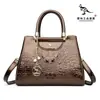 Bolsas Femininas Novo Estilo Estilo Transfronteiriço Elegante Retrô Uma Alça Moda Padrão Crocodilo Casual Versátil Bolsa Transversal