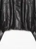Comércio Exterior Transfronteiriço Roupas Femininas Outono Novo Estilo Europeu e Americano Moda Bainha Bolha Silhueta Oversized Jaqueta de Couro Roupa Exterior 1346579